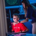 Kids from all over the world particiapte in the National Flight academy where they learned STEM skills and applied them to flying simulation missions at the National Flight Academy on Friday July 20,, 2019 in Pensacola, Florida ©2019, Chris Rank, Rank Studios